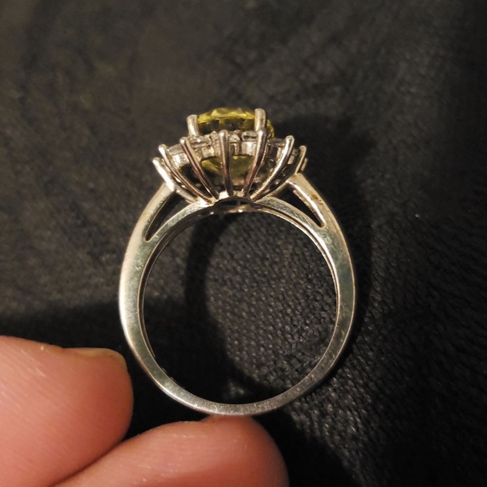 Yellow stone ring - Picture 4 of 6